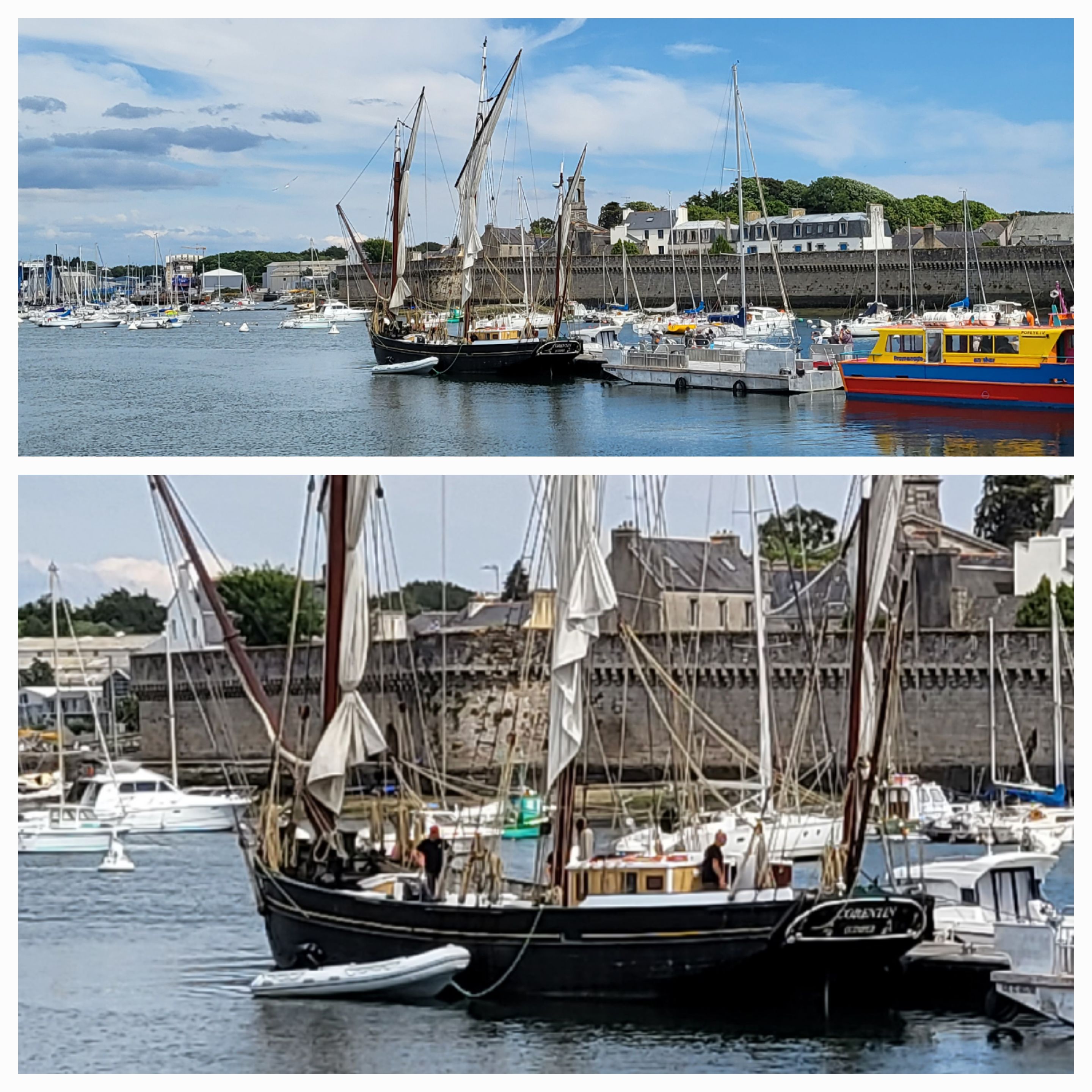 Concarneau, la ville close  et ses vieux gréments